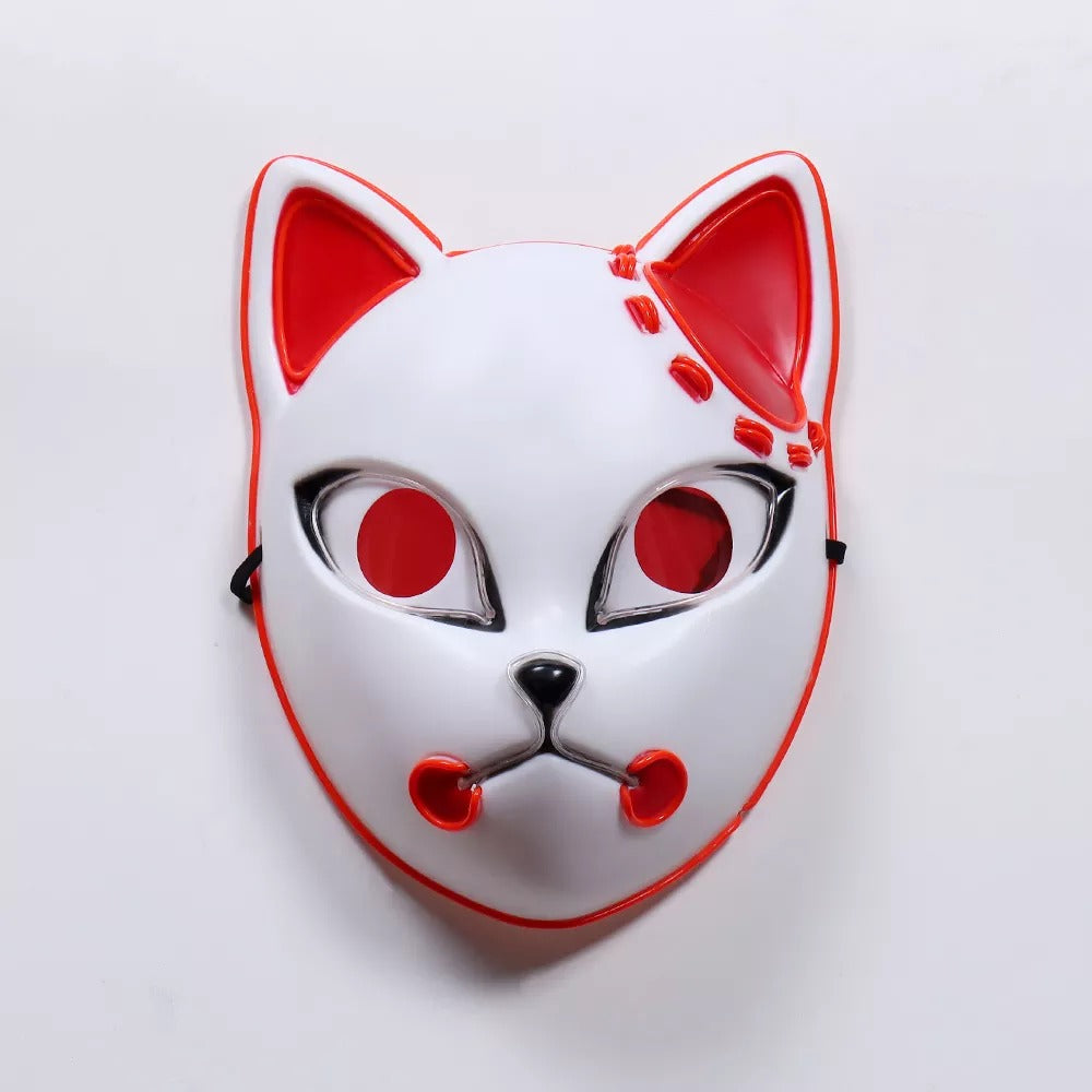 Demon Slayer Kimetsu No Yaiba LED Fox Mask 4