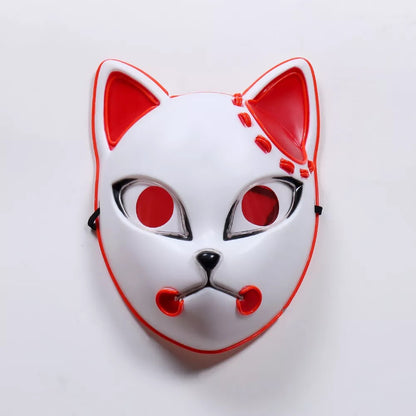 Demon Slayer Kimetsu No Yaiba LED Fox Mask 4