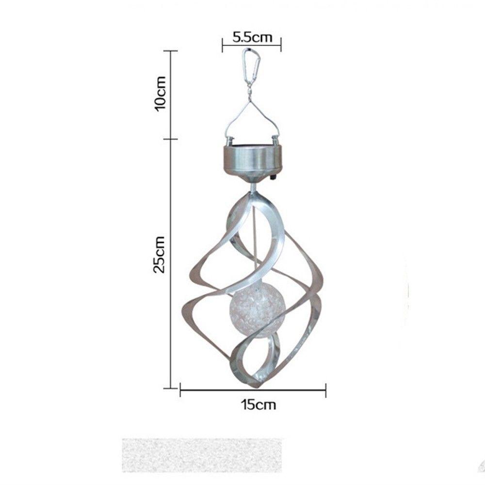 LED Color Changing Solar Wind Chime Light 4