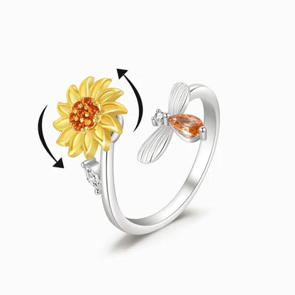 Sunflower Fidget Ring 4