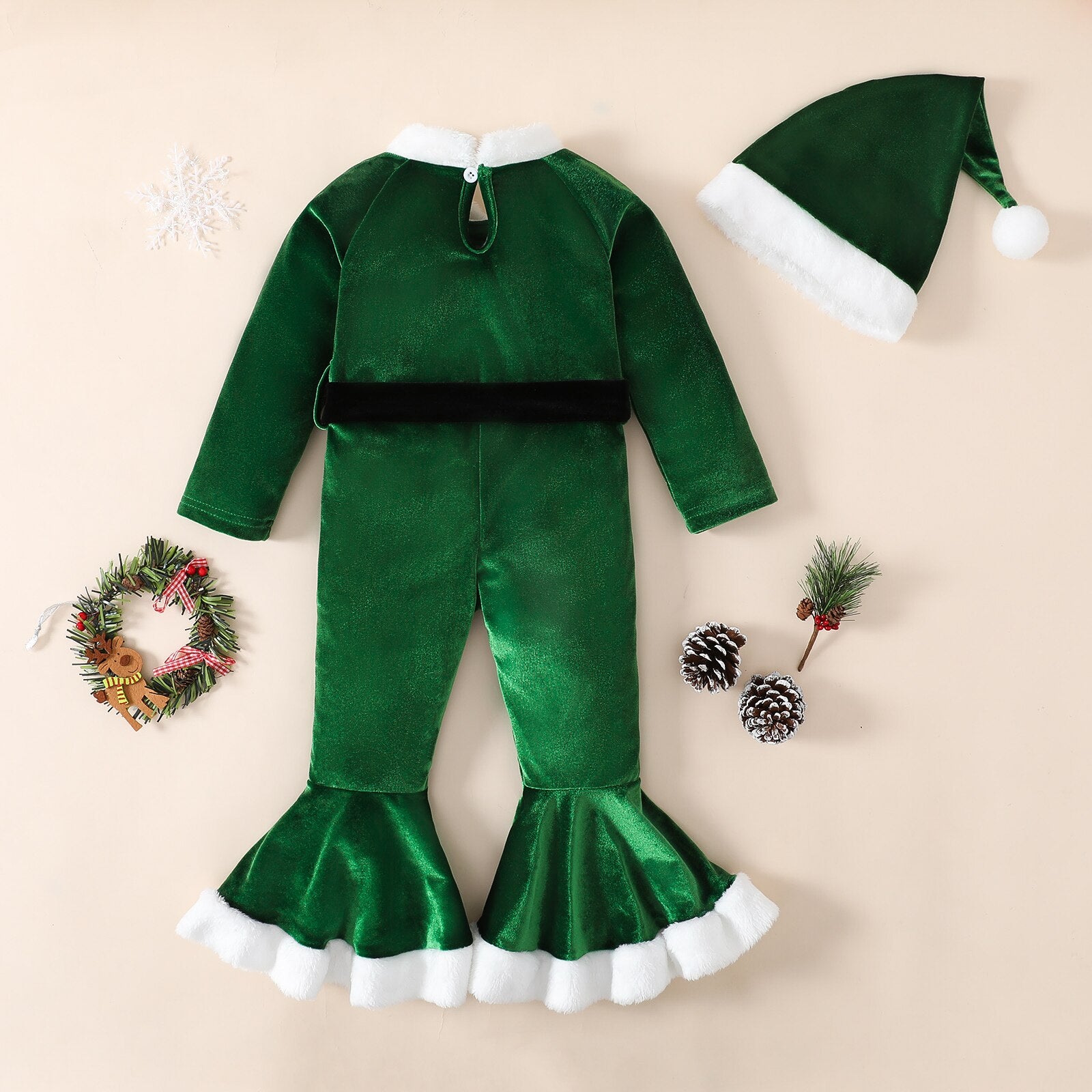 Little Girl Christmas Theme Holiday Bell Set 3