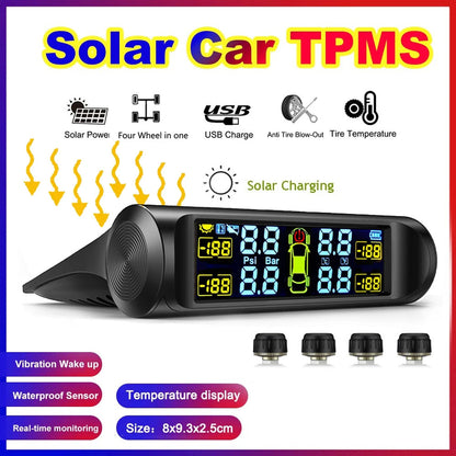 Real-time Display Solar Charging Tire Pressure Monitoring System 4