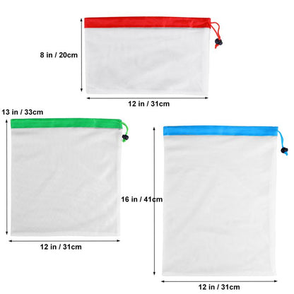 12pcs Reusable Produce Bags 4