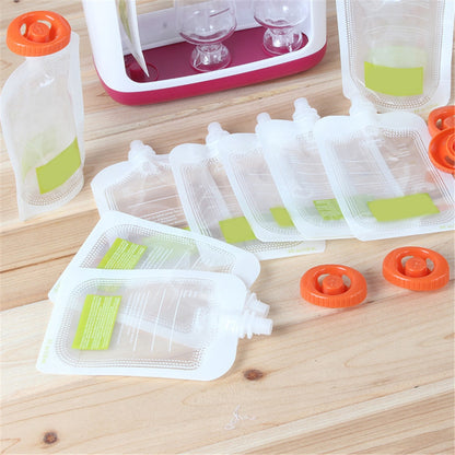 DIY Baby Food Squeeze Station 4