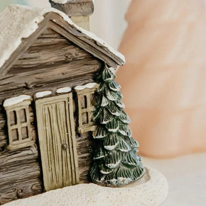 Log Cabin Incense Burner with Smoking Chimney 4