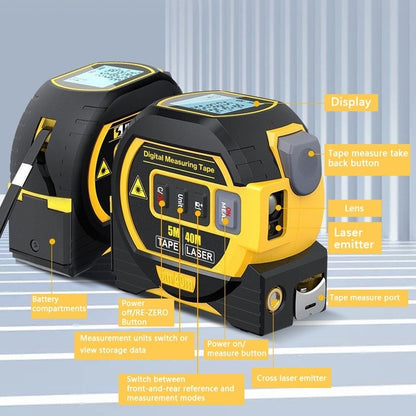 Measurin Sight 3-In-1 Infrared Laser Tape Measuring 4