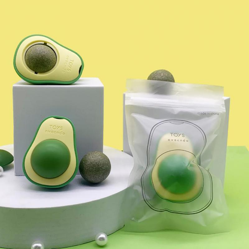 AVOCADO EDIBLE CATNIP WALL BALL 4