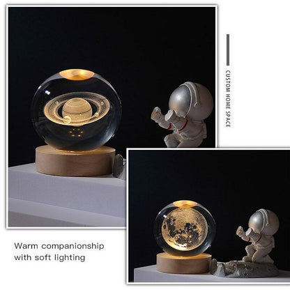 Luminous 3D Glowing Crystal Globe 4
