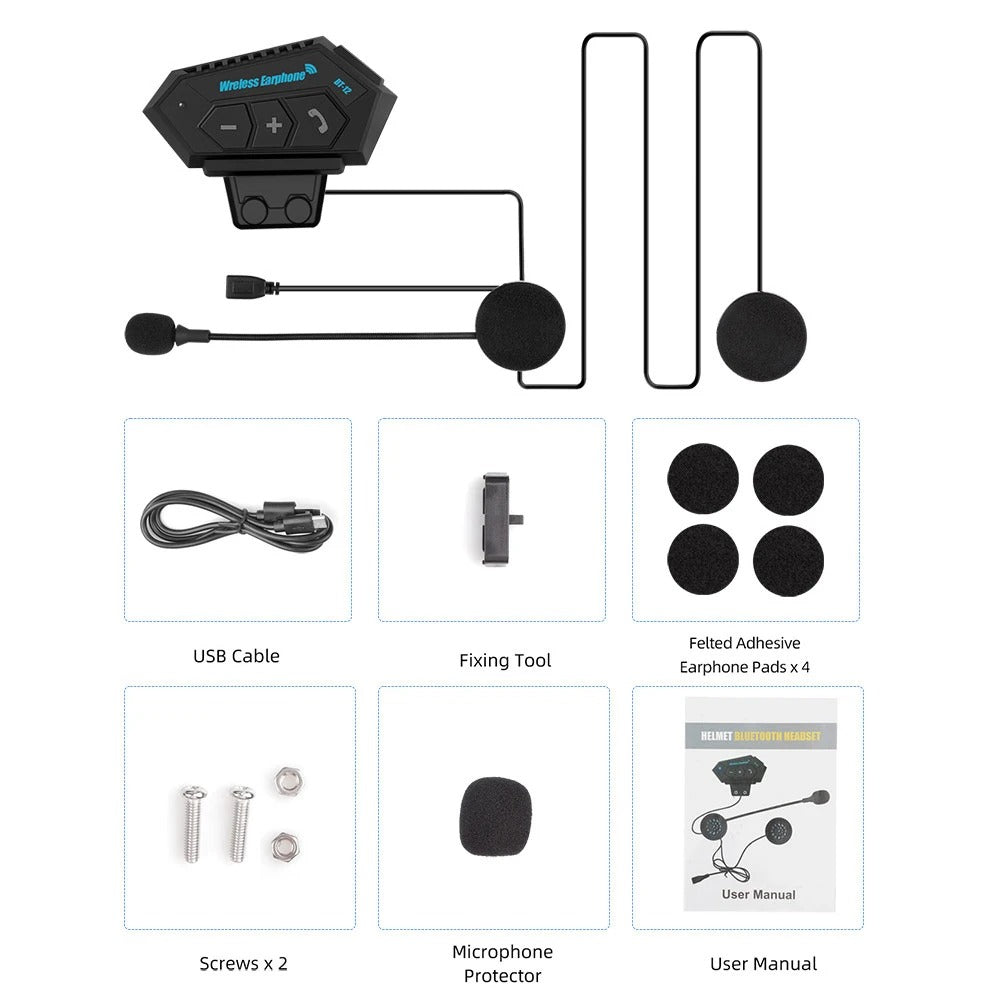 Motorcycle Helmet Bluetooth Headset 4