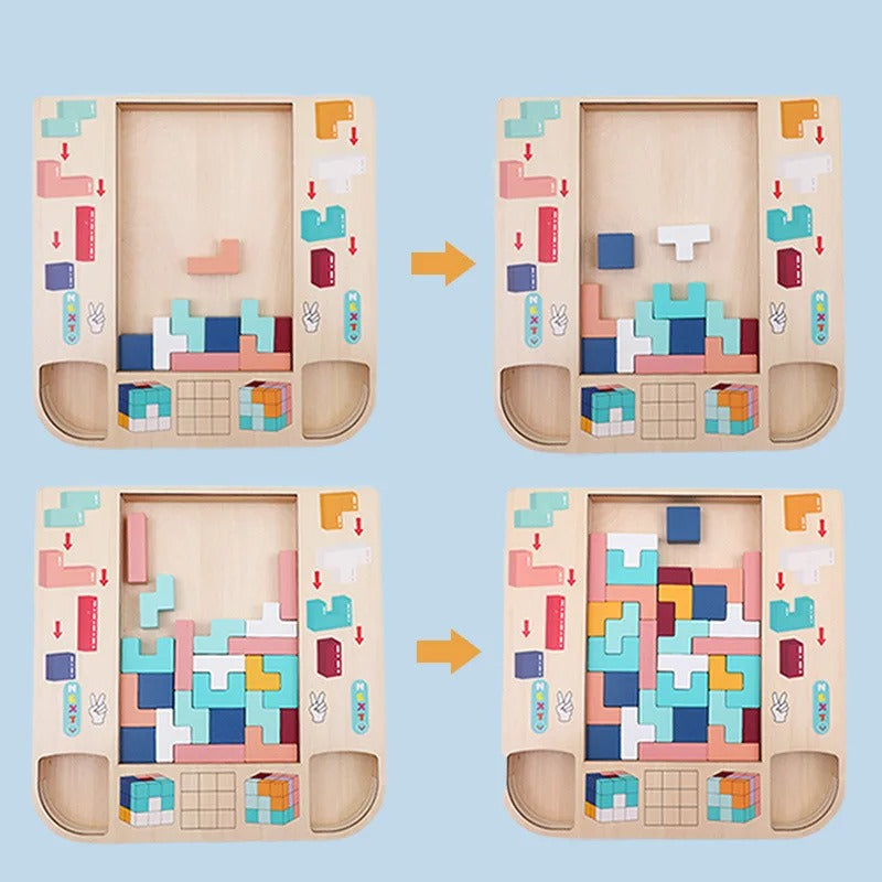 Montessori Wooden Tetris 4