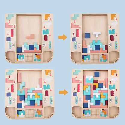Montessori Wooden Tetris 4