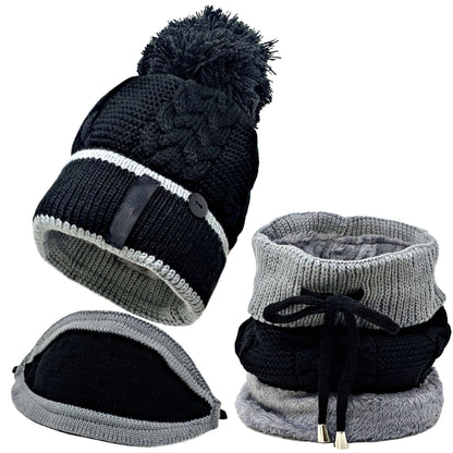 3 in 1 Women's Winter Knitted Beanie 4