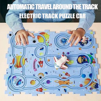 PuzzleRacer - Kids Car Track Set 4