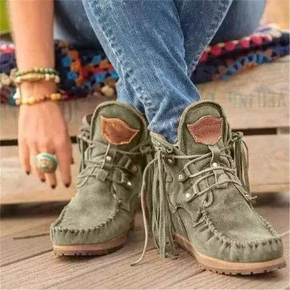 Suede Retro Ankle Boots 4