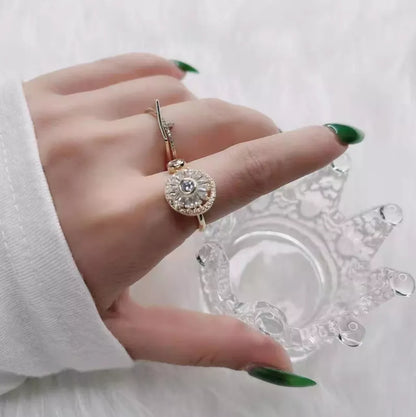 Crystal Anxiety Relief Spinning Ring 4