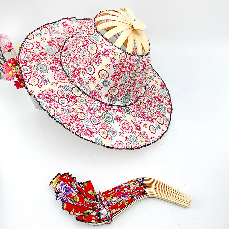 Fashionable Bamboo Fan Hat 4