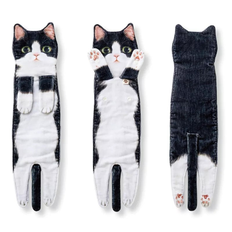 Cat-shaped Hand Towel 4