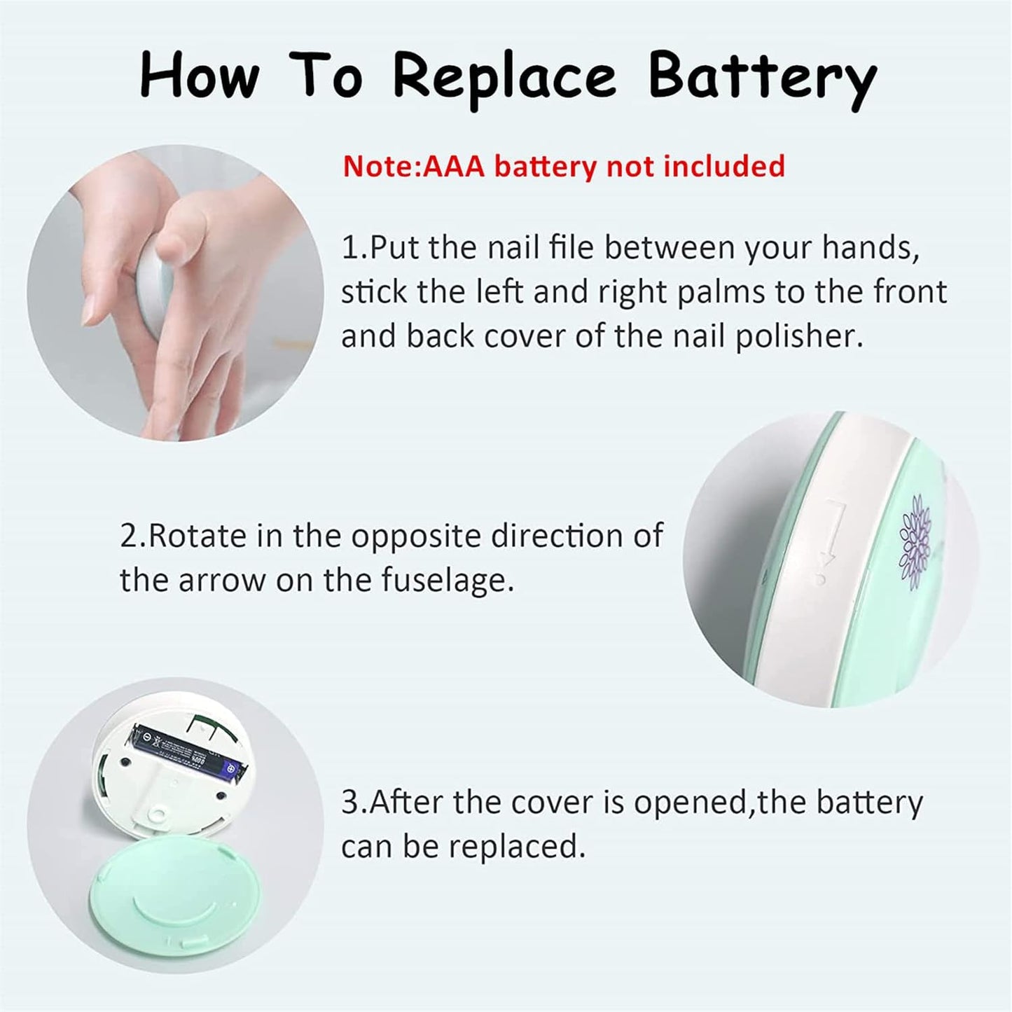 Baby Electric Nail Trimmer Polisher 4
