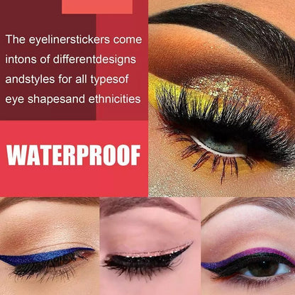 Reusable Eyeliner and Eyelash Stickers with Glitter 4