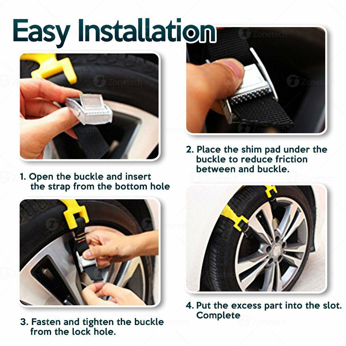 CAR TIRE ANTI-SKID SNOW CHAIN 4