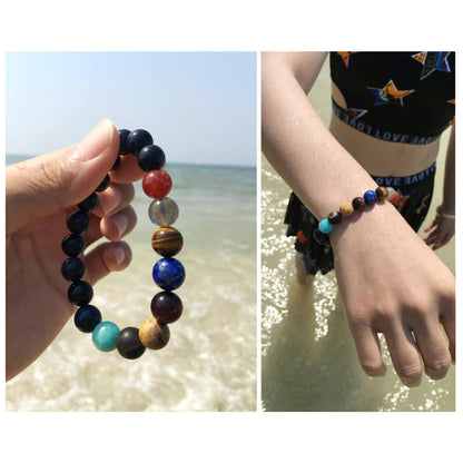 Solar System Planet Themed Natural Stone Bracelet 4