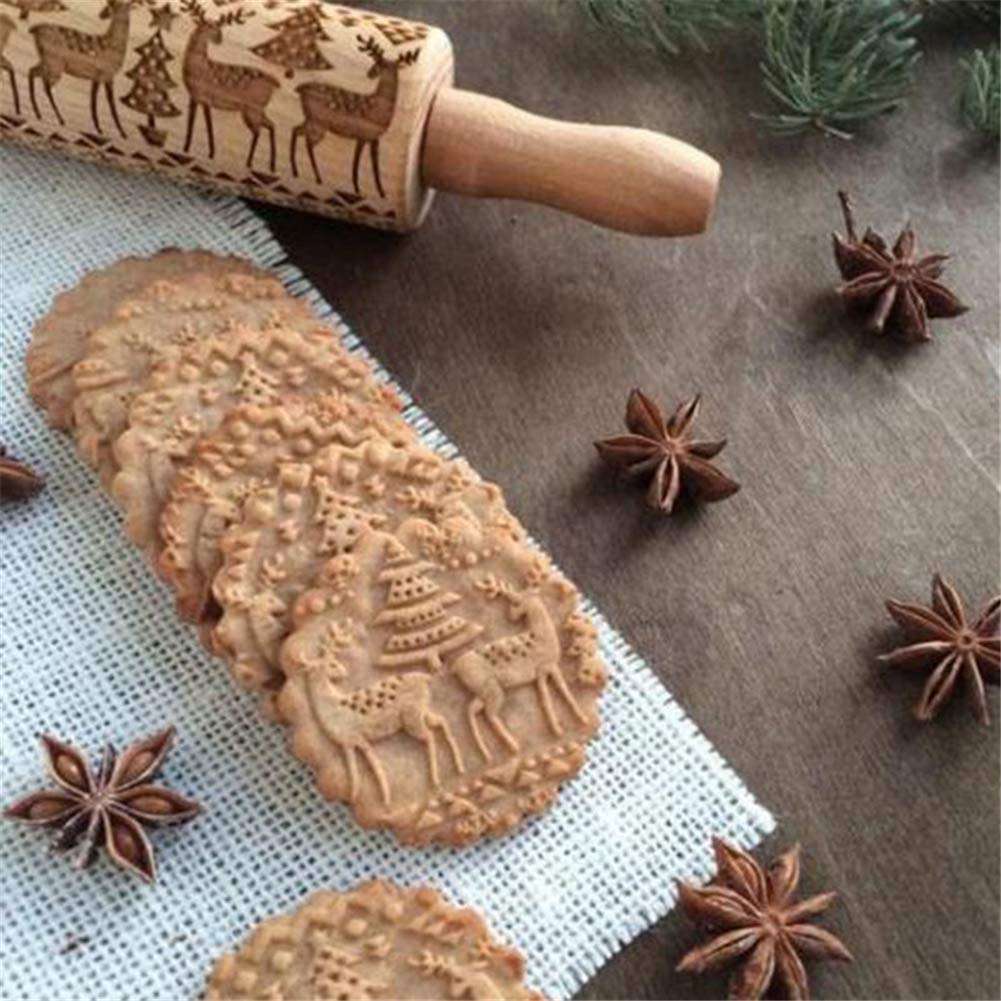 Christmas Embossing Rolling Pin 4