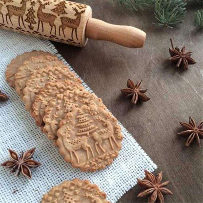 Christmas Embossing Rolling Pin 4