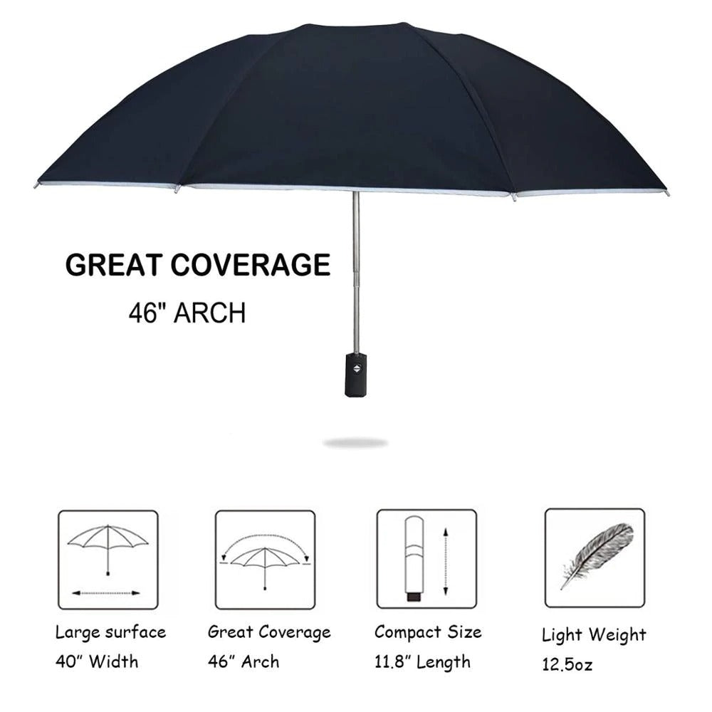 INVERTED UMBRELLA WITH REFLECTIVE STRIPE 4