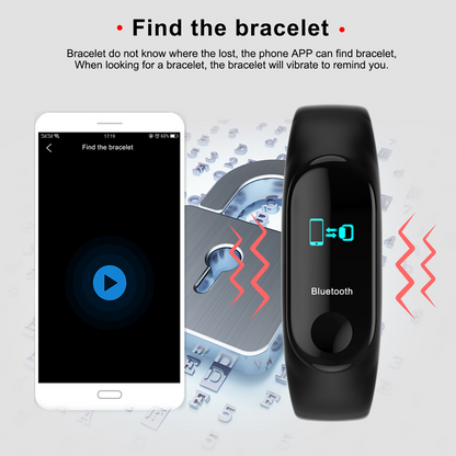 SMART FITNESS WATCH BLUETOOTH BRACELET WRISTBAND 3