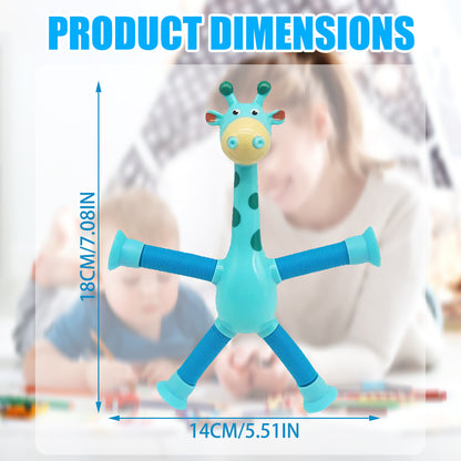 Suction Cup Pop Tube Giraffe Toys-4pcs 4