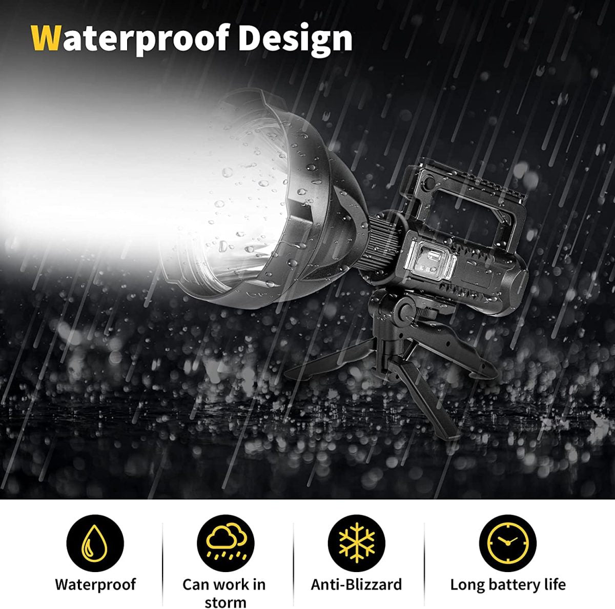 Rechargeable High Power Led Flashlights Light 4