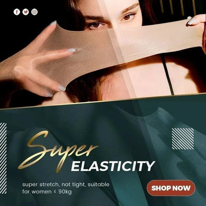 Pearlescent Silk Stockings Sexy Nylon Pantyhose 4