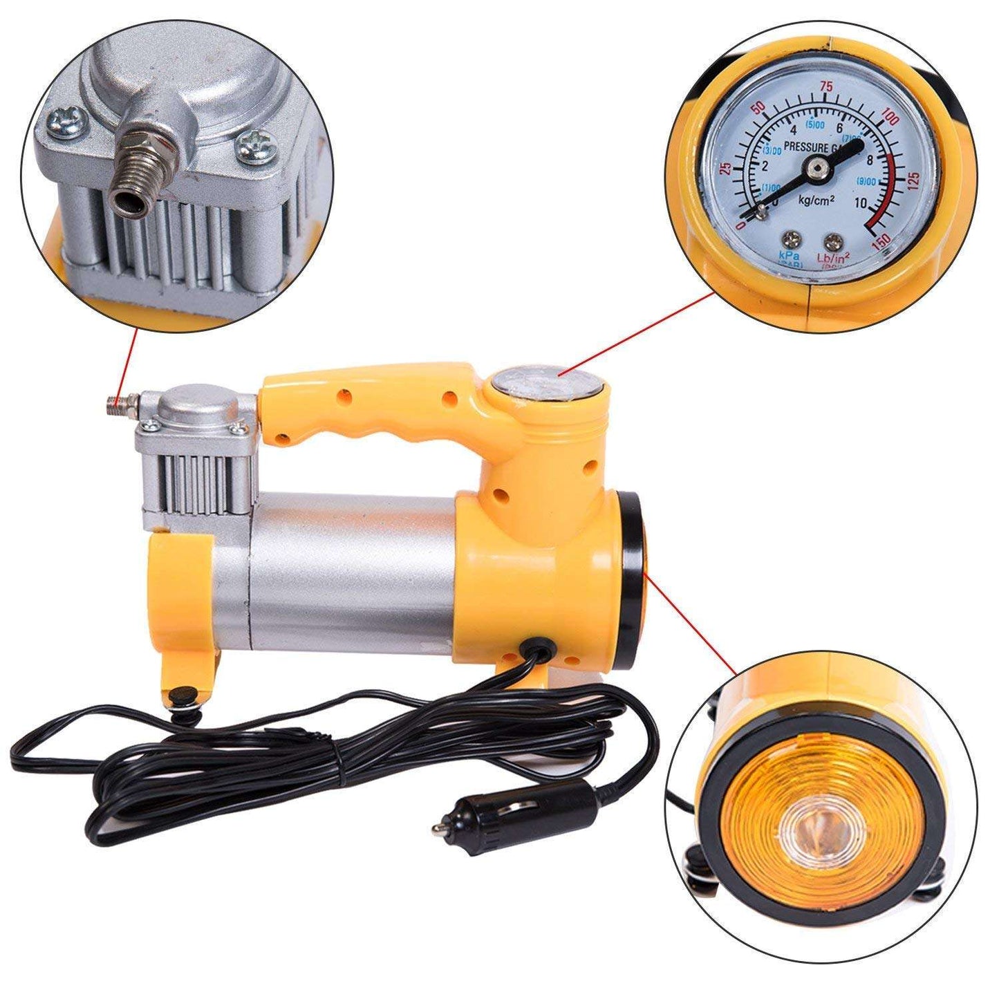 Electric Impact Wrench and Inflator Pump 3-in 4