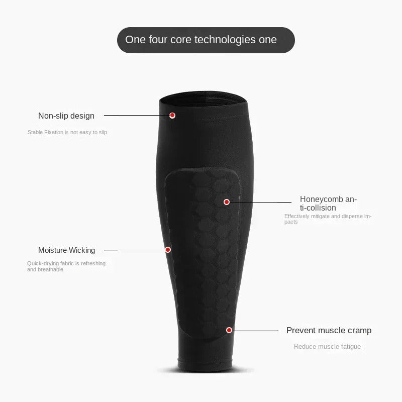 ? Honeycomb Impact Protection Compression Shin Sleeves 4