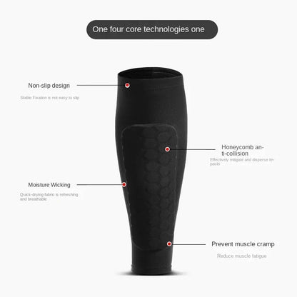 ? Honeycomb Impact Protection Compression Shin Sleeves 4