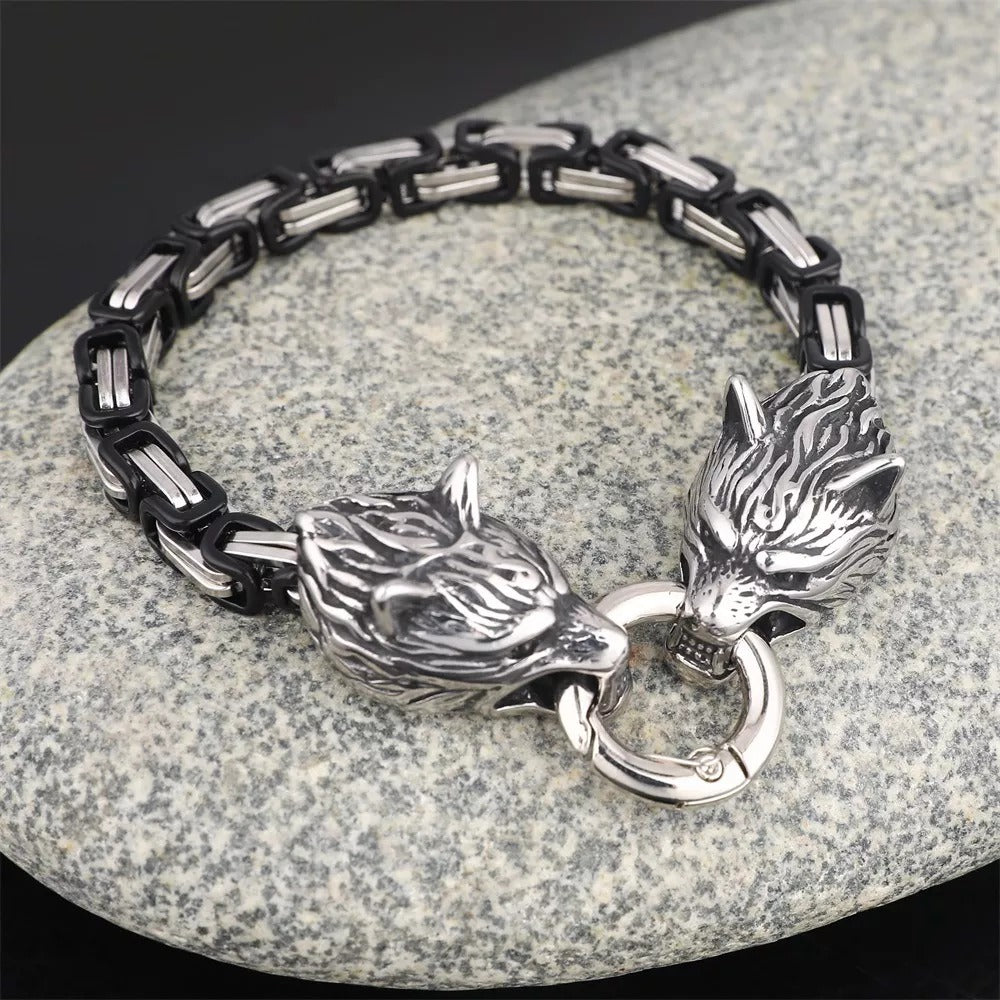 VIKINGS WOLF HEAD BRACELET 4