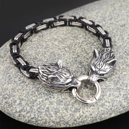 VIKINGS WOLF HEAD BRACELET 4