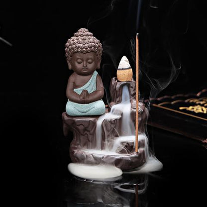 Buddha Monk Incense Burner 4