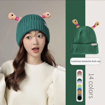 Glowing Little Monster Knit Hat 4