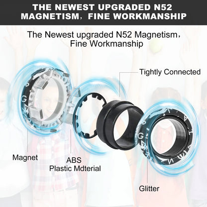 Magnetic Fidget Rings – 3-Piece Stress Relief Set 4