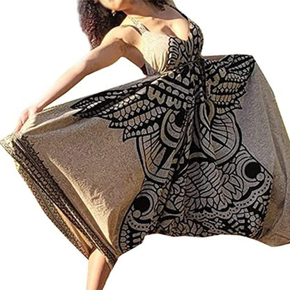 Super Size Owl Face Print Dress 4