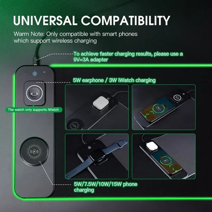 RGB Smart Charging Gaming Desk Mat 4