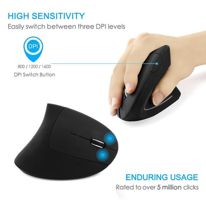 VertErgo Ergonomic Vertical Wireless Mouse 4