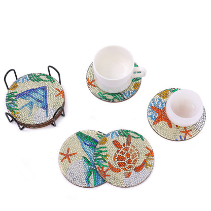 DIY MARINE DIAMOND PAINTING COASTERS 4