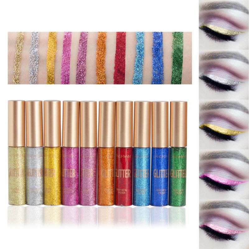 10 Color Glitter Liquid Eyeliner 4