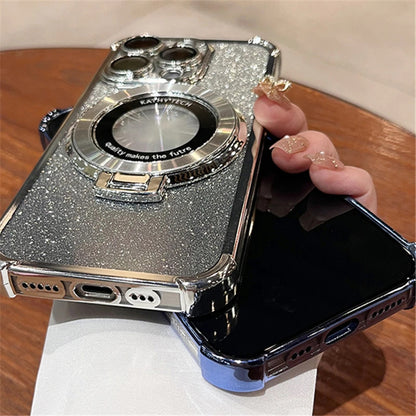 Shockproof Anti Drop Glitter Magsafe iPhone Case 4
