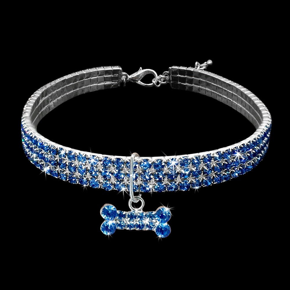 Bling Rhinestone Dog Collar Crystal Puppy 4