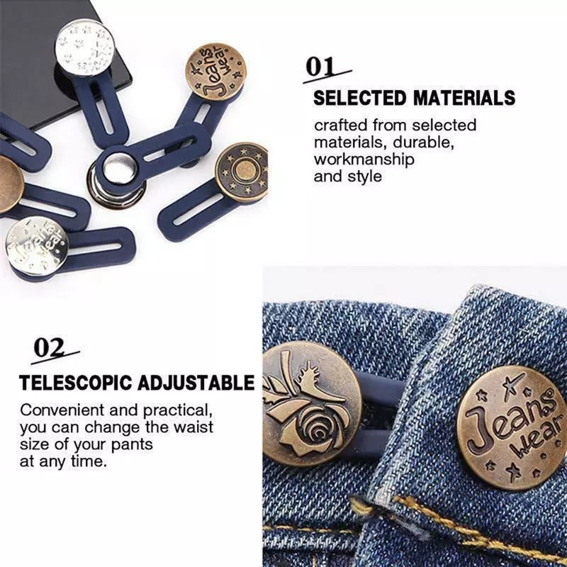 Retratable Jeans Button 5pcs 4