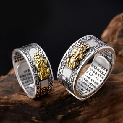 Feng Shui Pixiu Mantra Ring 4