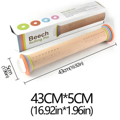 Adjustable Rolling Pin with Thickness Rings 4